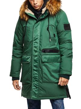 Parka Diesel W-Bullisk Verde Para Hombre