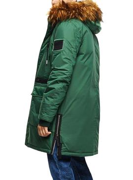 Parka Diesel W-Bullisk Verde Para Hombre