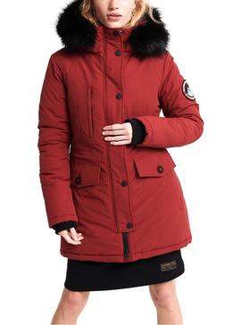 Parka Superdry Ashley Everest Granate Mujer