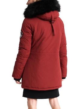 Parka Superdry Ashley Everest Granate Mujer
