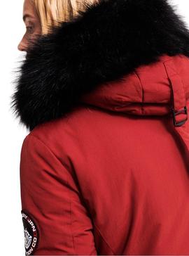 Parka Superdry Ashley Everest Granate Mujer