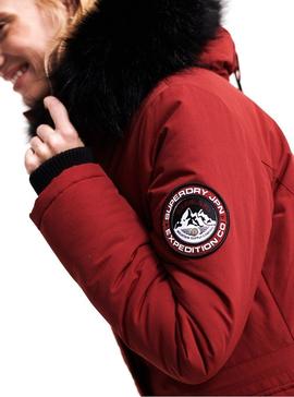 Parka Superdry Ashley Everest Granate Mujer