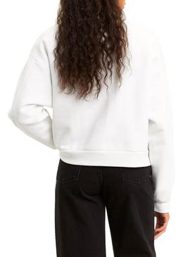 Sudadera Levis Diana 90S Serif Blanco Mujer