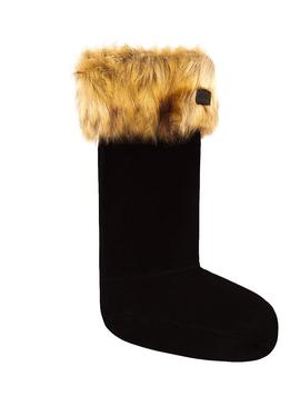 Calcetines Hunter Faux Fur Camel Para Mujer