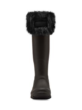 Calcetines Hunter Faux Fur Negro Para Mujer