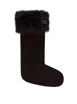 Calcetines Hunter Faux Fur Negro Para Mujer