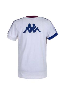 Camiseta Kappa Bertux Banda 222 Blanco Para Hombre