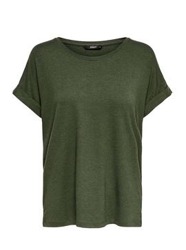 Camiseta Only Moster Verde Mujer
