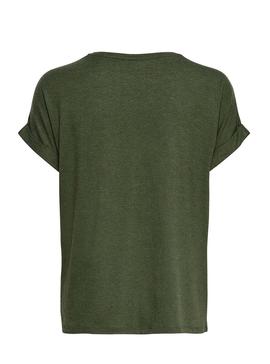 Camiseta Only Moster Verde Mujer