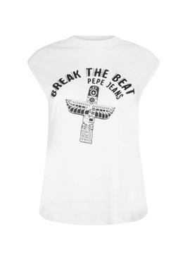 Camiseta Pepe Jeans Carly Blanco Mujer