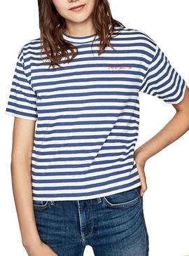 Camiseta Pepe Jeans Claire Azul Mujer