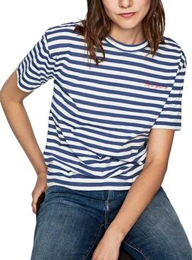 Camiseta Pepe Jeans Claire Azul Mujer