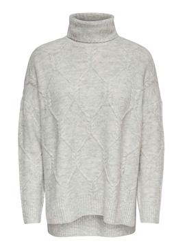 Jersey Only Linela Gris Mujer