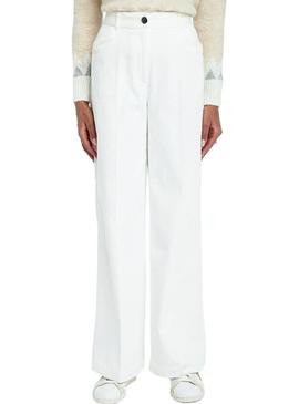 Pantalon Naf Naf Pana Blanco Mujer