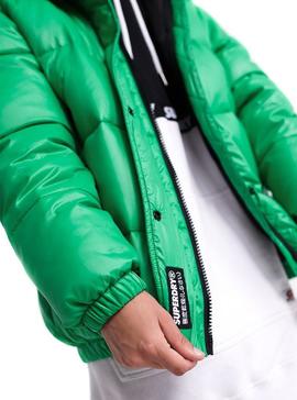 Cazadora Superdry Acolchada Astrid Verde Mujer