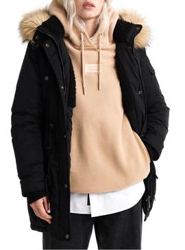 Parka Superdry Nadare Microfibre Negro ParaMmujer