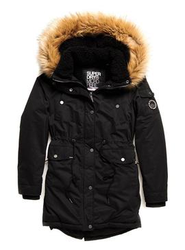 Parka Superdry Nadare Microfibre Negro ParaMmujer