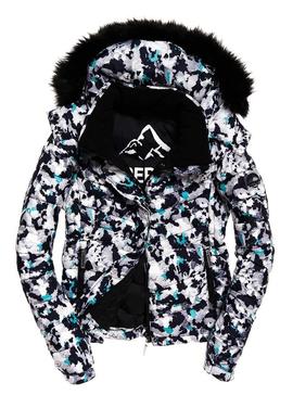 Cazadora Superdry Acolchada Fuji Print Mujer