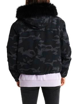 Parka Superdry Toya Rookie Camo Marino Mujer