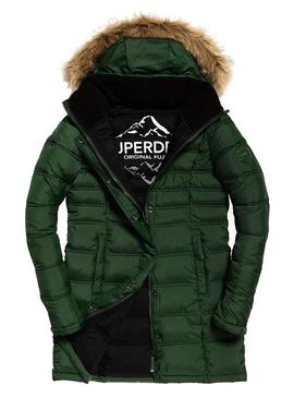 Abrigo Superdry Mountain Super Fuji Verde Mujer