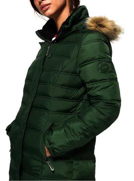 Abrigo Superdry Mountain Super Fuji Verde Mujer