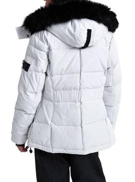 Parka Superdry Premium Down New Rescue Gris Mujer