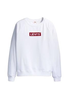 Sudadera Levis GraphicCrew Blanco Mujer