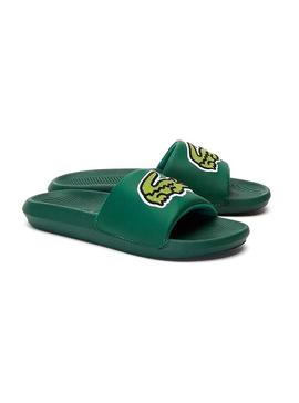 Chanclas Lacoste Maxi Croco Verde Mujer
