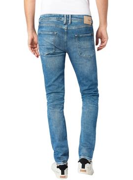 Pantalon Vaquero Pepe Jeans Finsbury Azul Hombre