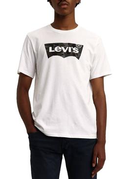 Camiseta Levis Housemark Blanco Hombre