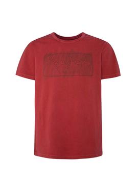 Camiseta Pepe Jeans Billy Rojo Hombre