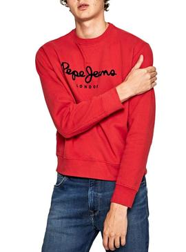 Sudadera Pepe Jeans Albert Rojo Hombre