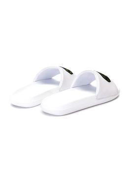 Chanclas Lacoste Maxi Croco Blanco Hombre