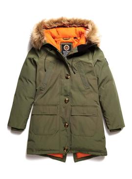 Parka Superdry Rookie Down Verde Para Mujer