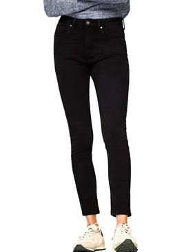 Pantalon Pepe Jeans Regent Negro Mujer 