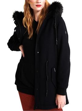 Parka Superdry Wool Marino Para Mujer