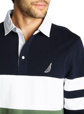 Polo Nautica Rugby Azul Marino Hombre