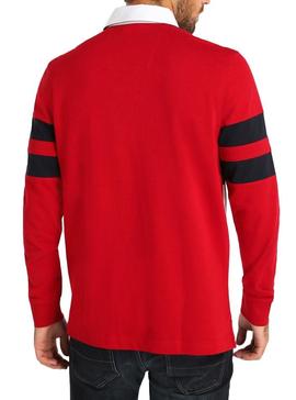 Polo Nautica Rugby Rojo Hombre