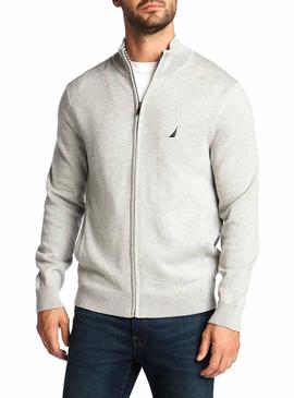 Chaqueta Nautica Fullzip Gris Hombre