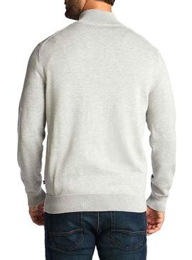 Chaqueta Nautica Fullzip Gris Hombre