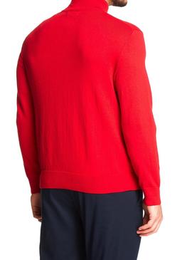 Jersey Nautica Mock Rojo Hombre