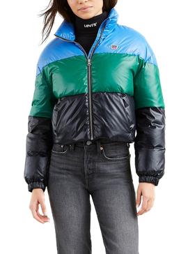 Abrigo Levis Puffer Multicolor