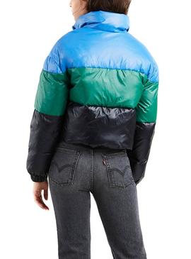 Abrigo Levis Puffer Multicolor