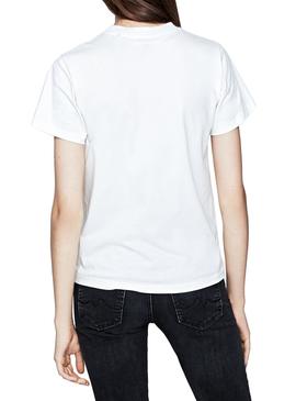 Camiseta Pepe Jeans Minerva Blanco Para Mujer
