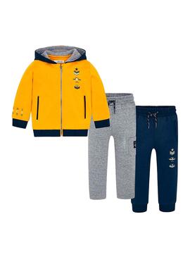 Chándal Mayoral 2 Pantalones Amarillo Niño