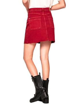 Falda Pepe Jeans Vicky Rojo Mujer