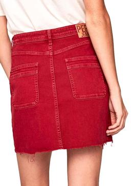 Falda Pepe Jeans Vicky Rojo Mujer