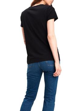 Camiseta Levis 90S Serif Negro Mujer