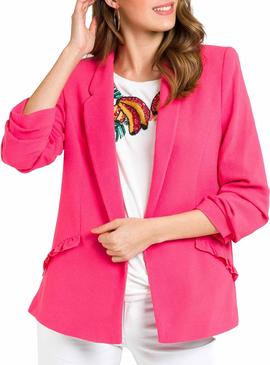 Blazer Naf Naf Rosa Mujer