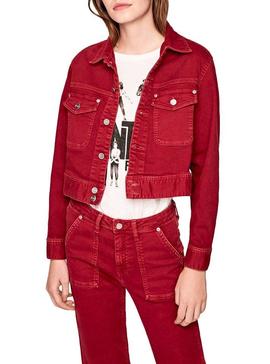 Cazadora Pepe Jeans Tiffany Rojo Mujer